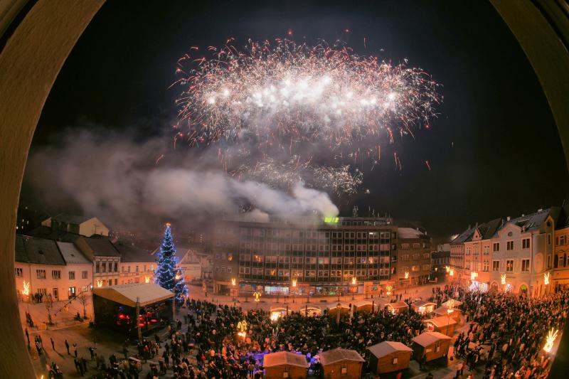 Silvestr a Nový rok v centru Přerova